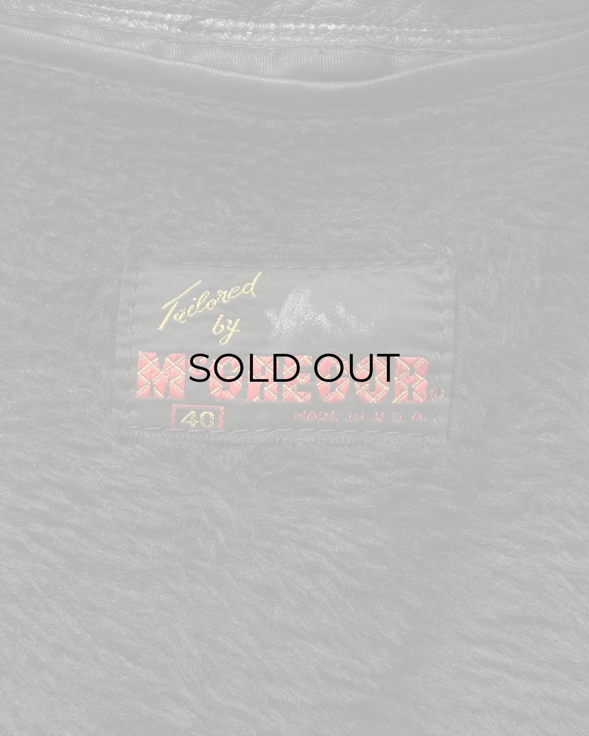 画像9: 60's McGREGOR LEATHER CAR COAT with BOA LINER (9)