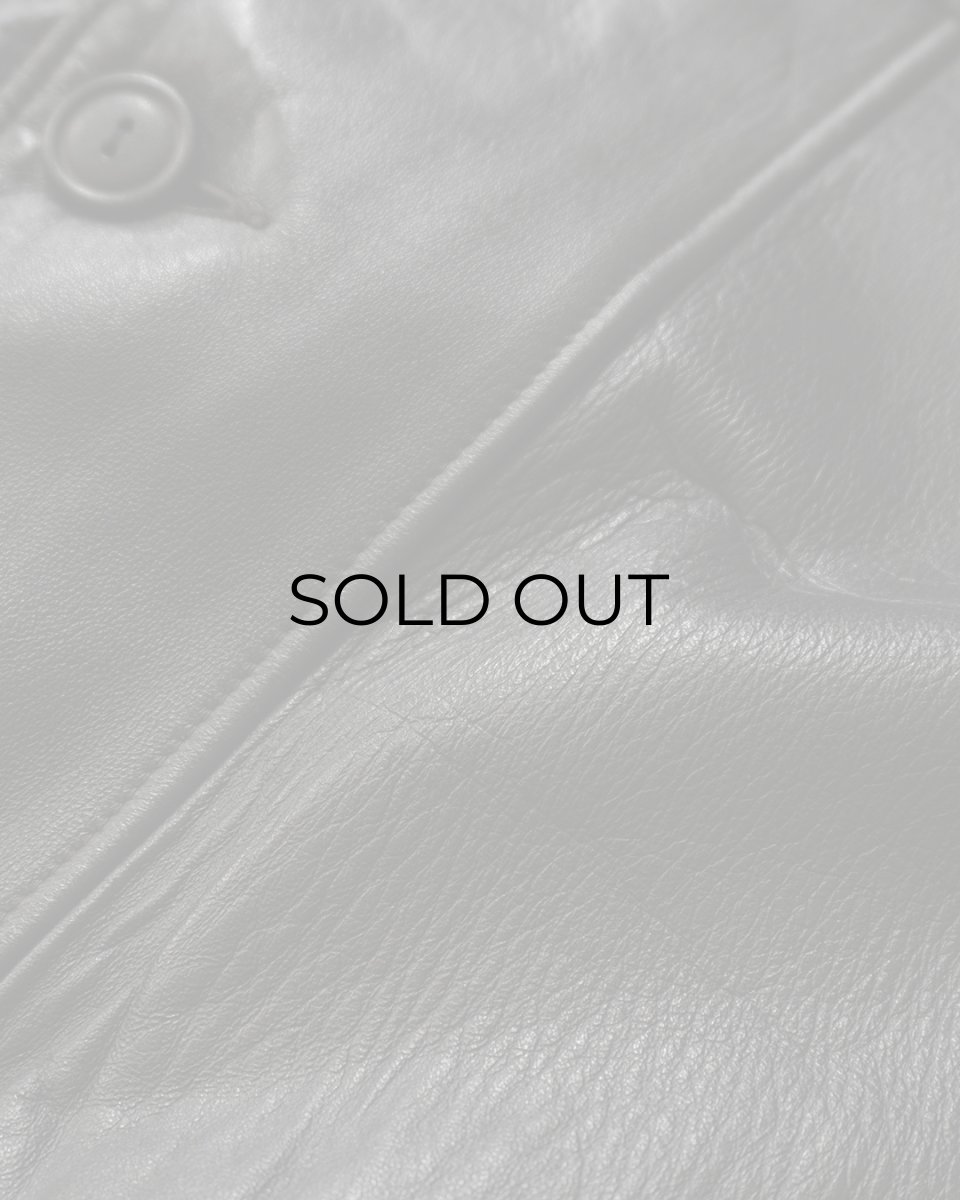 画像11: 60's McGREGOR LEATHER CAR COAT with BOA LINER (11)