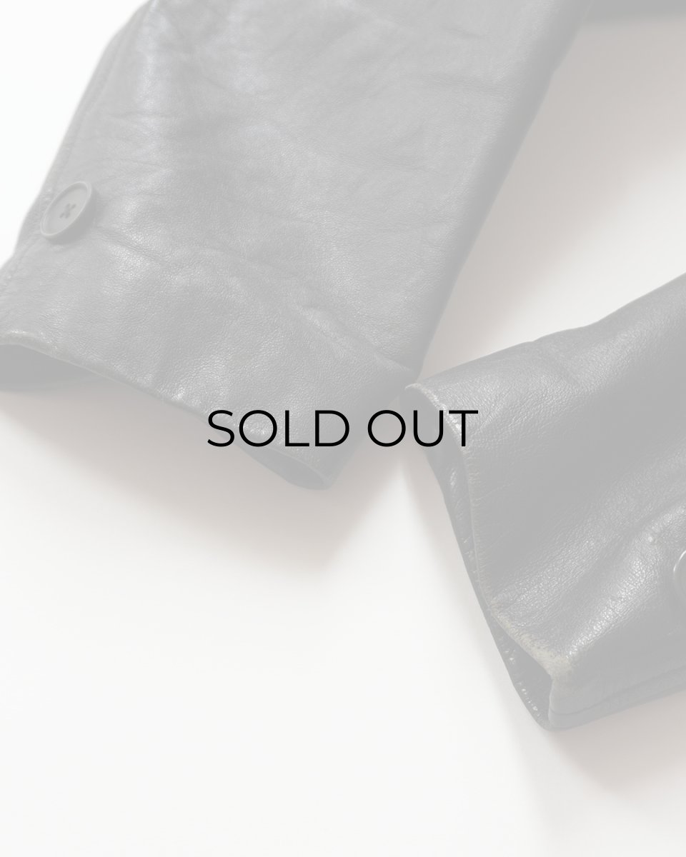 画像14: 60's McGREGOR LEATHER CAR COAT with BOA LINER (14)