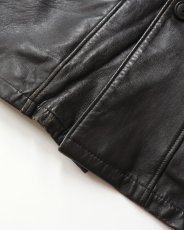 画像13: 60's McGREGOR LEATHER CAR COAT with BOA LINER (13)