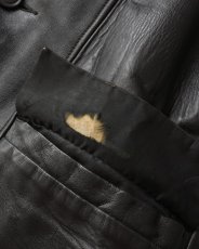 画像15: 60's McGREGOR LEATHER CAR COAT with BOA LINER (15)