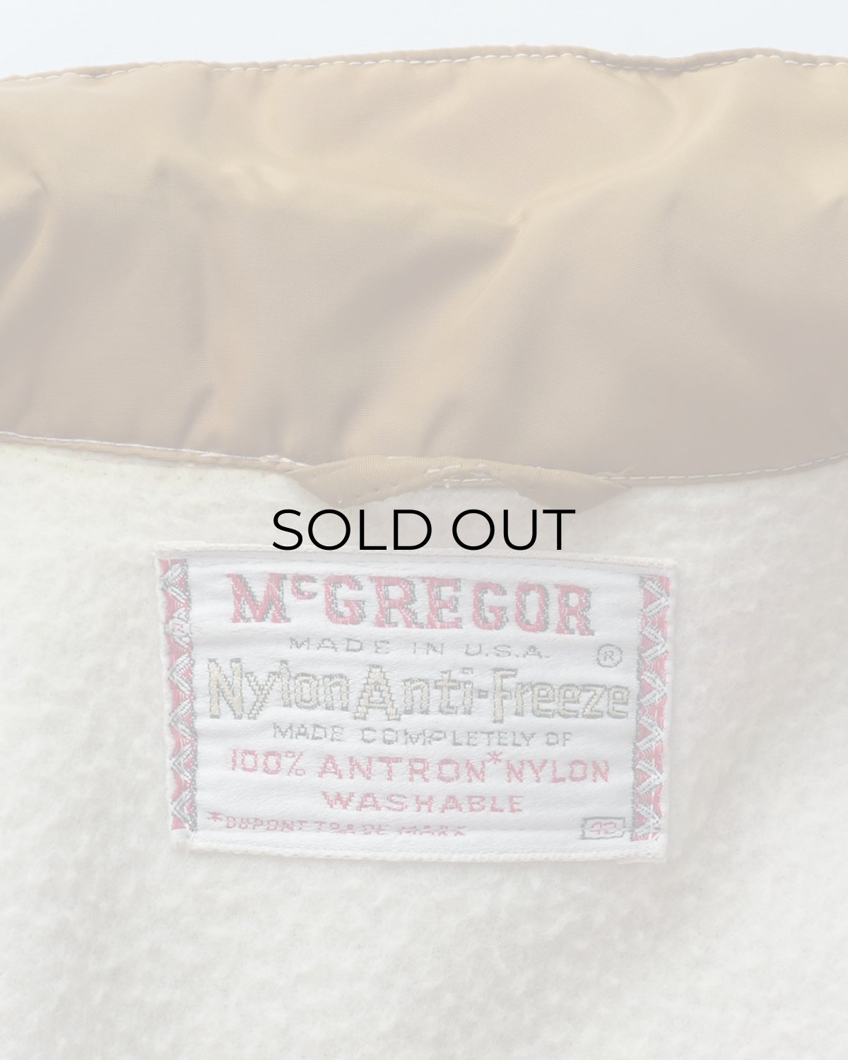 画像9: 〜60's McGREGOR "Nylon Anti-Freeze" NYLON BOA LINING ZIP HARRINGTON JACKET (9)