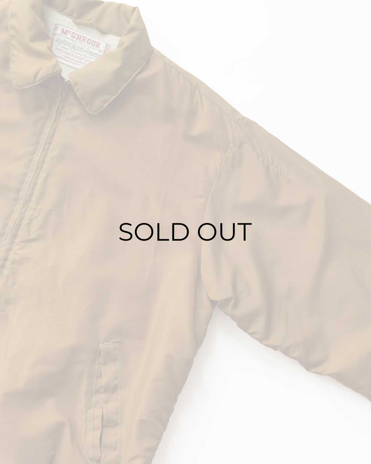 画像4: 〜60's McGREGOR "Nylon Anti-Freeze" NYLON BOA LINING ZIP HARRINGTON JACKET (4)