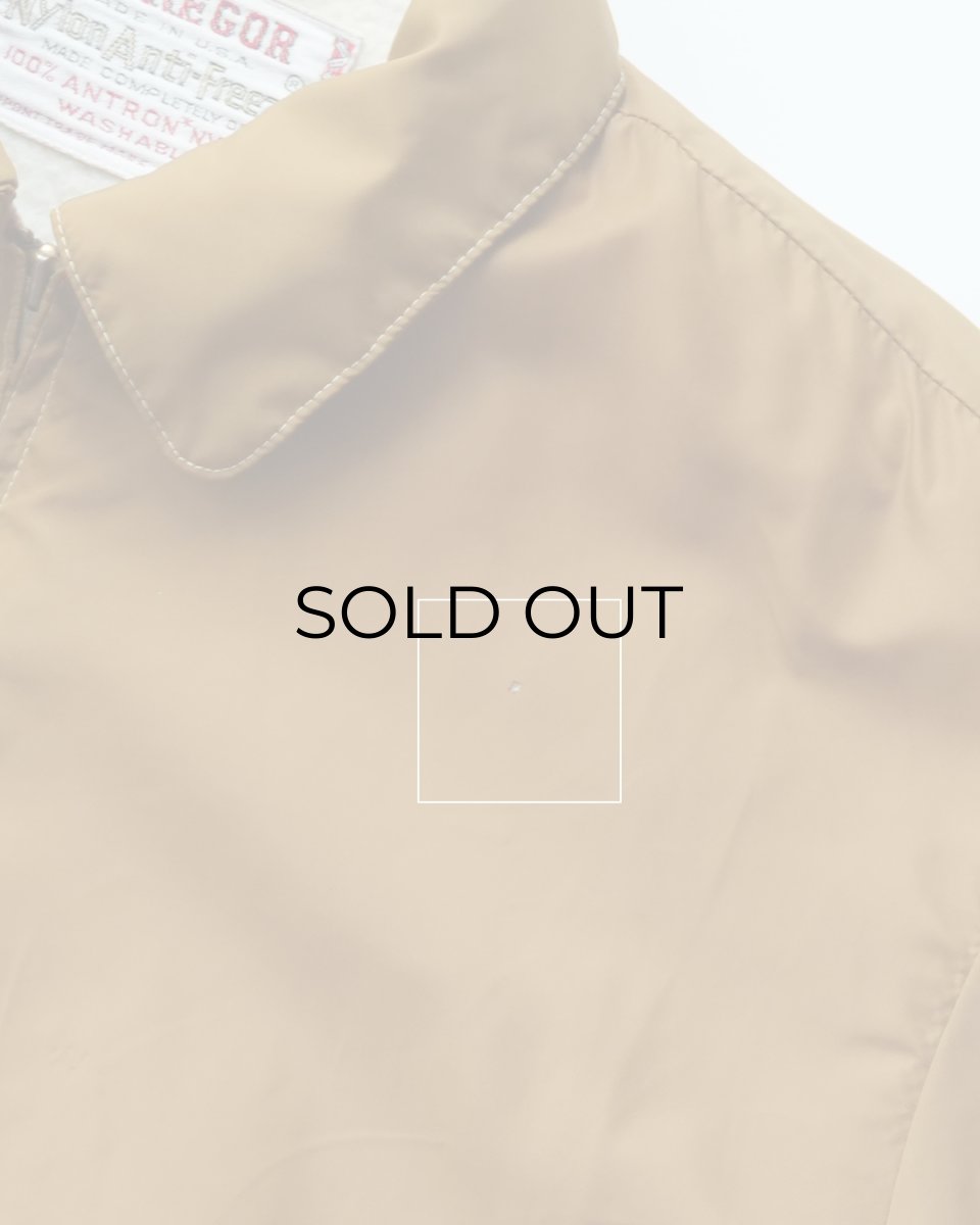 画像12: 〜60's McGREGOR "Nylon Anti-Freeze" NYLON BOA LINING ZIP HARRINGTON JACKET (12)