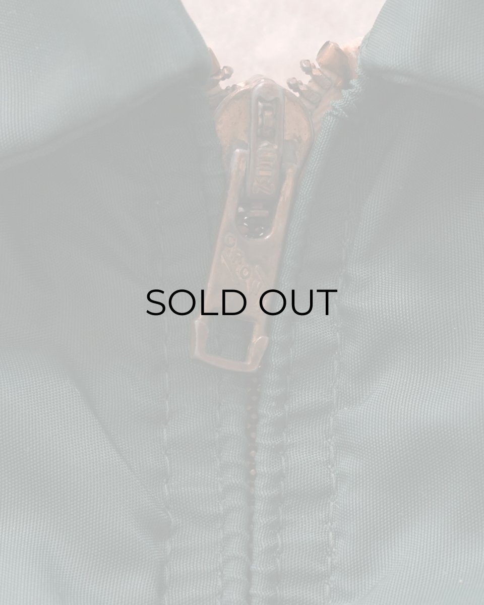 画像8: 50's PENNEY'S NYLON BOA LINING ZIP HARRINGTON JACKET (8)