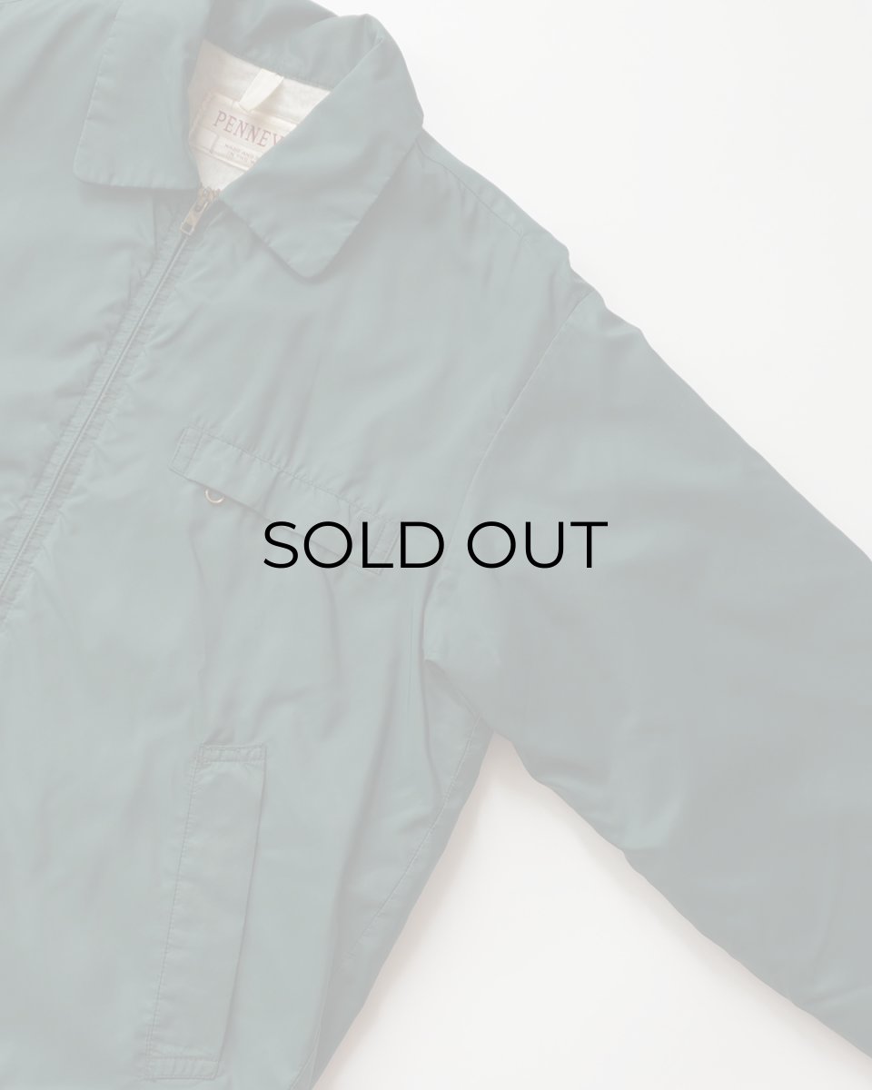 画像4: 50's PENNEY'S NYLON BOA LINING ZIP HARRINGTON JACKET (4)