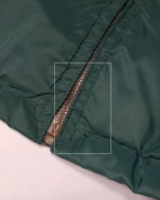 画像14: 50's PENNEY'S NYLON BOA LINING ZIP HARRINGTON JACKET (14)