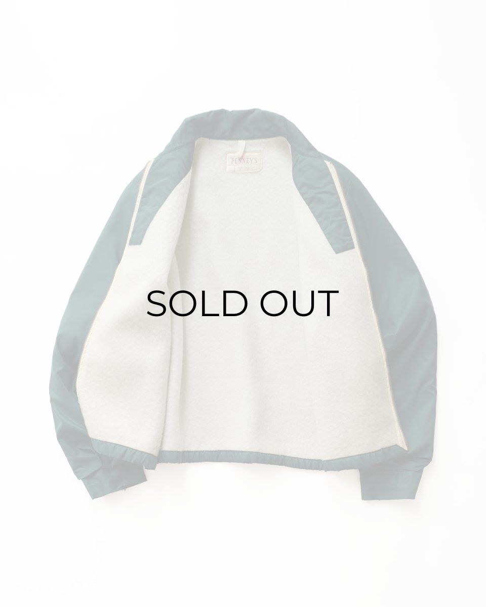 画像2: 50's PENNEY'S NYLON BOA LINING ZIP HARRINGTON JACKET (2)