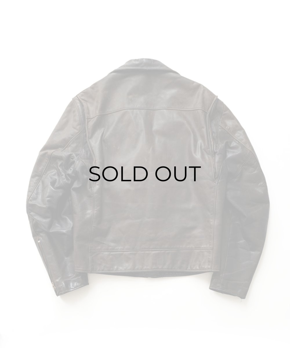 画像3: 70's Golden Bear LEATHER W-RIDERS JACKET (3)