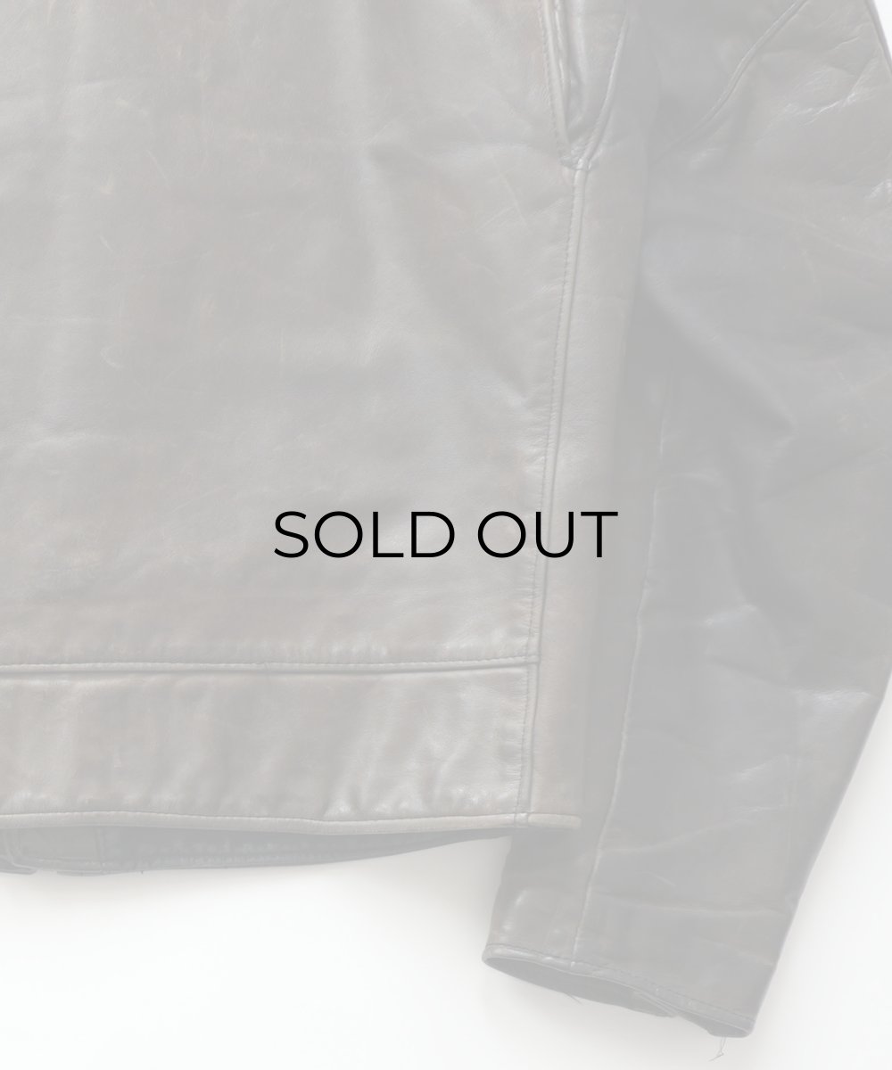 画像9: 70's Golden Bear LEATHER W-RIDERS JACKET (9)