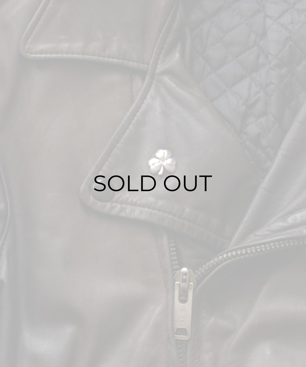 画像11: 70's Golden Bear LEATHER W-RIDERS JACKET (11)