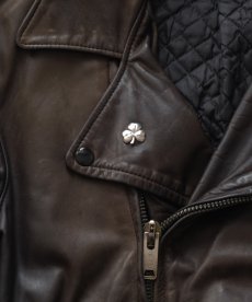 画像11: 70's Golden Bear LEATHER W-RIDERS JACKET (11)