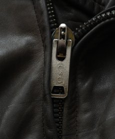 画像12: 70's Golden Bear LEATHER W-RIDERS JACKET (12)