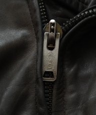 画像12: 70's Golden Bear LEATHER W-RIDERS JACKET (12)