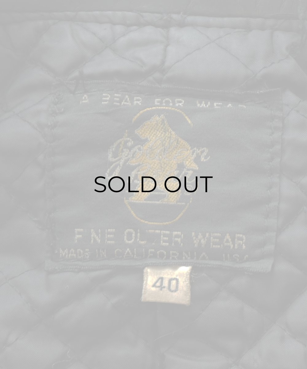 画像10: 70's Golden Bear LEATHER W-RIDERS JACKET (10)