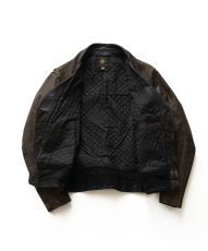 画像2: 70's Golden Bear LEATHER W-RIDERS JACKET (2)