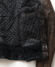 画像14: 70's Golden Bear LEATHER W-RIDERS JACKET (14)