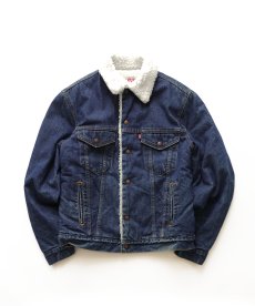 画像1: 80's LEVI'S 71608 DENIM SHERPA TRUCKER JACKET "40L" "MADE IN USA" (1)