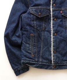 画像5: 80's LEVI'S 71608 DENIM SHERPA TRUCKER JACKET "40L" "MADE IN USA" (5)