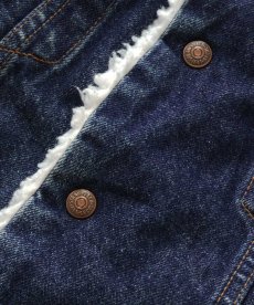 画像9: 80's LEVI'S 71608 DENIM SHERPA TRUCKER JACKET "40L" "MADE IN USA" (9)