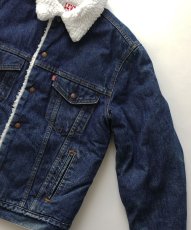 画像4: 80's LEVI'S 71608 DENIM SHERPA TRUCKER JACKET "40L" "MADE IN USA" (4)