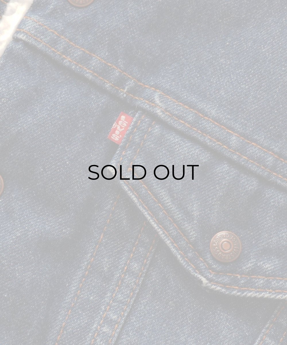 画像8: 80's LEVI'S 71608 DENIM SHERPA TRUCKER JACKET "40L" "MADE IN USA" (8)