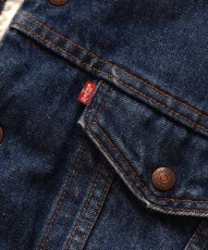 画像8: 80's LEVI'S 71608 DENIM SHERPA TRUCKER JACKET "40L" "MADE IN USA" (8)