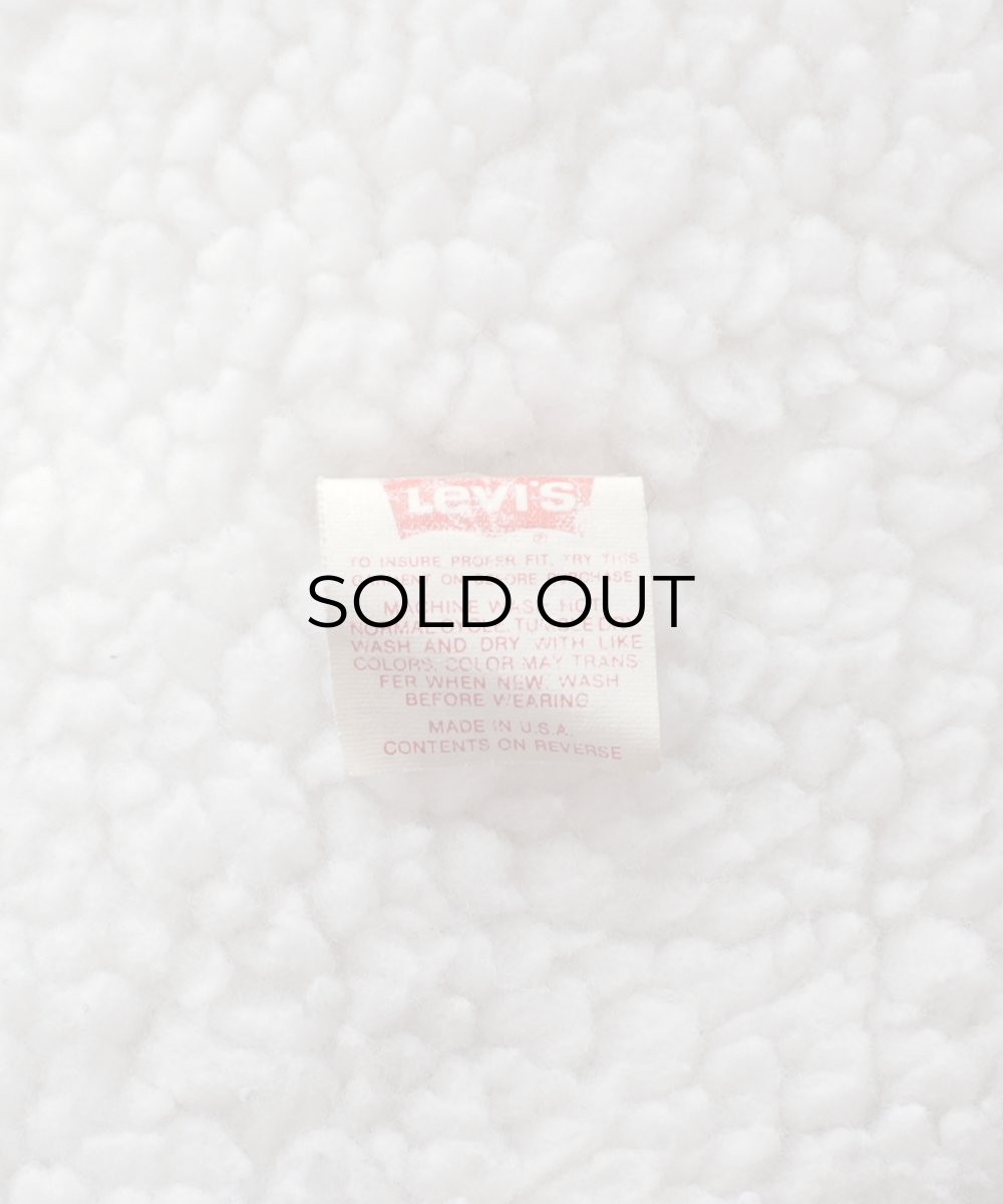 画像11: 80's LEVI'S 71608 DENIM SHERPA TRUCKER JACKET "40L" "MADE IN USA" (11)