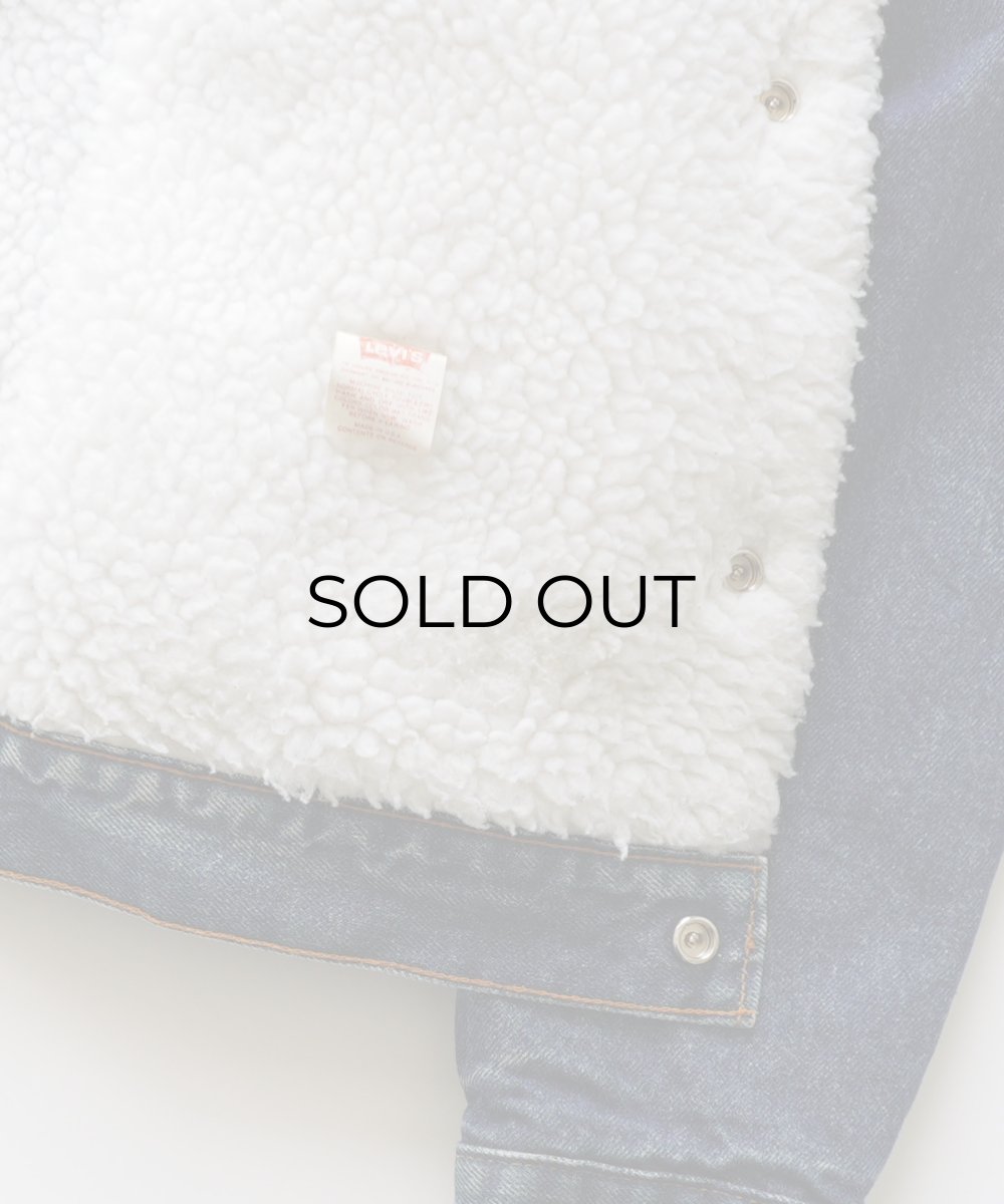 画像6: 80's LEVI'S 71608 DENIM SHERPA TRUCKER JACKET "40L" "MADE IN USA" (6)