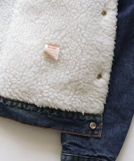 画像6: 80's LEVI'S 71608 DENIM SHERPA TRUCKER JACKET "40L" "MADE IN USA" (6)