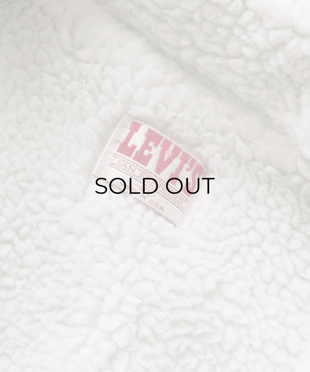 画像10: 80's LEVI'S 71608 DENIM SHERPA TRUCKER JACKET "40L" "MADE IN USA" (10)