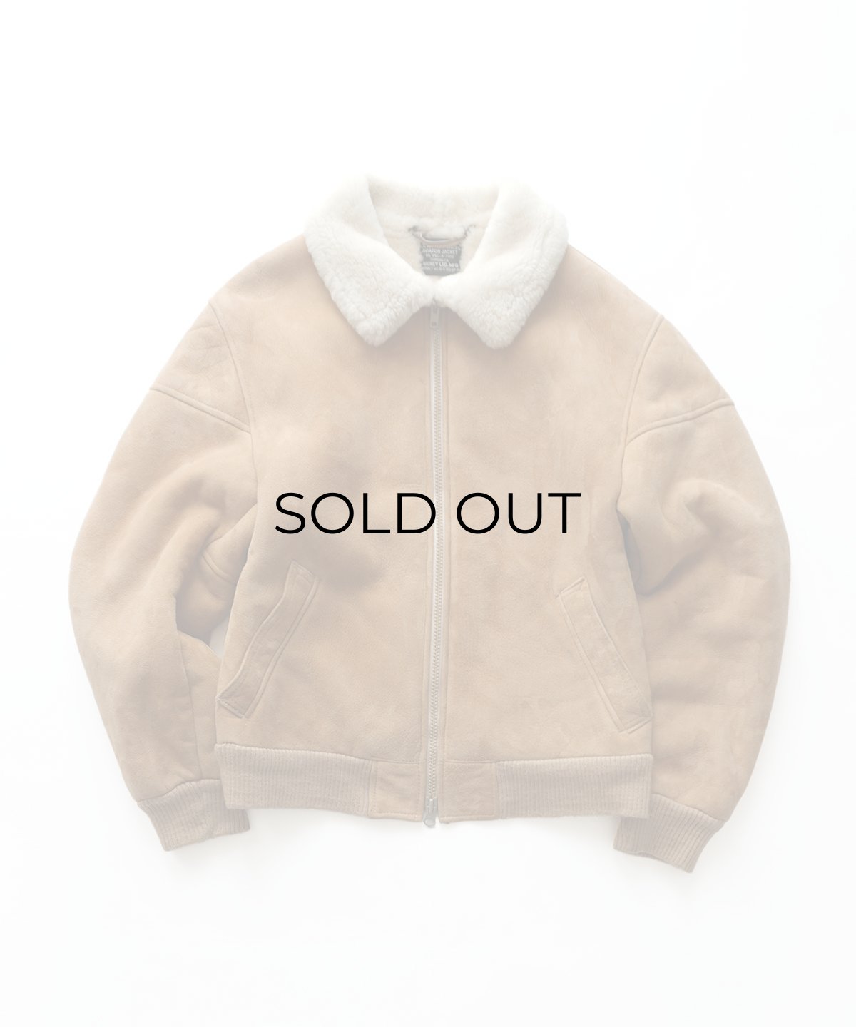 画像1: ARDNEY LTD. MFG MOUTON LEATHER AVIATOR JACKET style ZIP BLOUSON "MADE IN USA" (1)