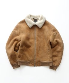 画像1: ARDNEY LTD. MFG MOUTON LEATHER AVIATOR JACKET style ZIP BLOUSON "MADE IN USA" (1)