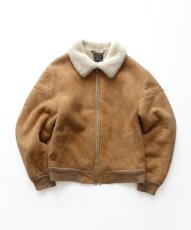 画像1: ARDNEY LTD. MFG MOUTON LEATHER AVIATOR JACKET style ZIP BLOUSON "MADE IN USA" (1)