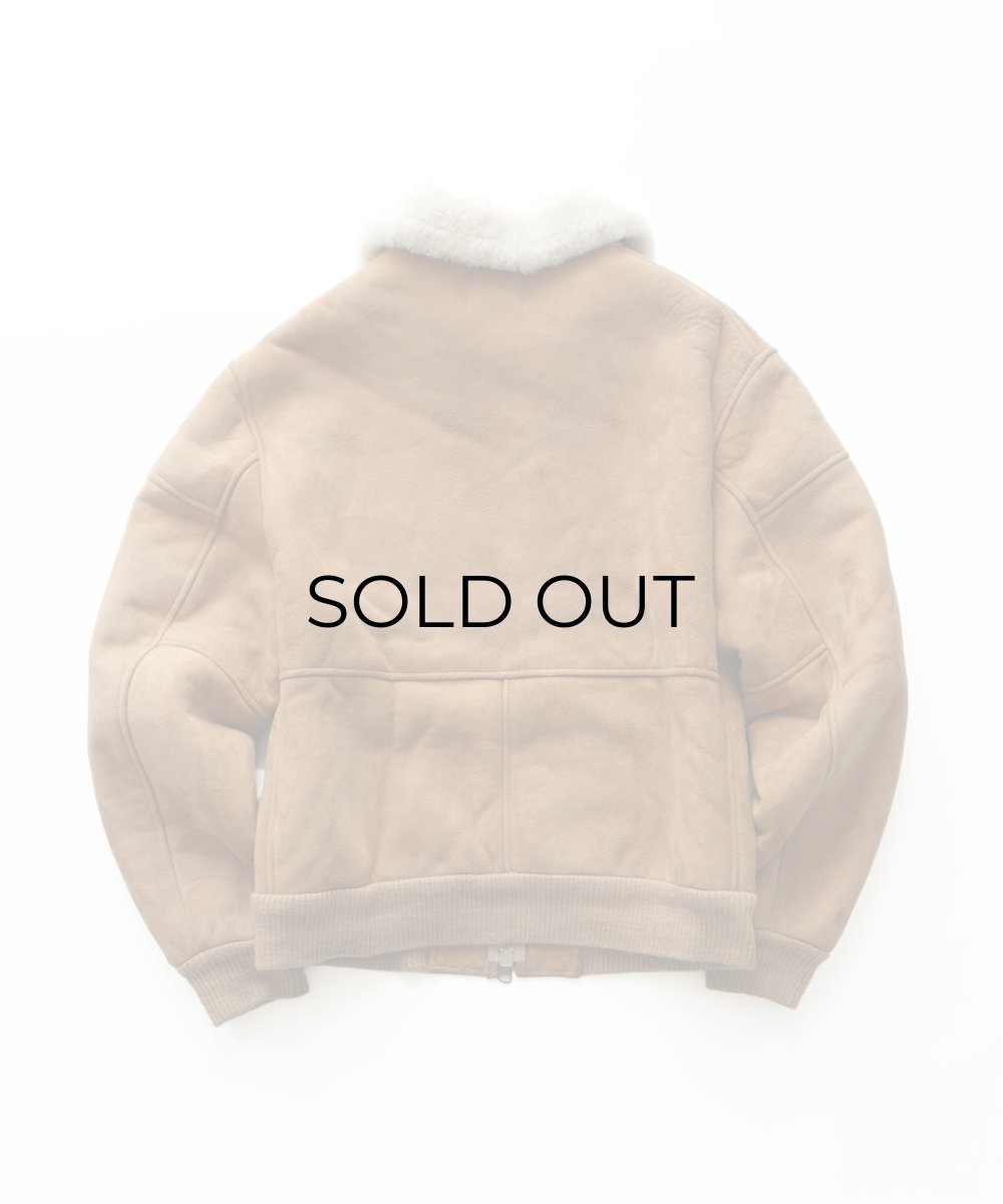 画像3: ARDNEY LTD. MFG MOUTON LEATHER AVIATOR JACKET style ZIP BLOUSON "MADE IN USA" (3)