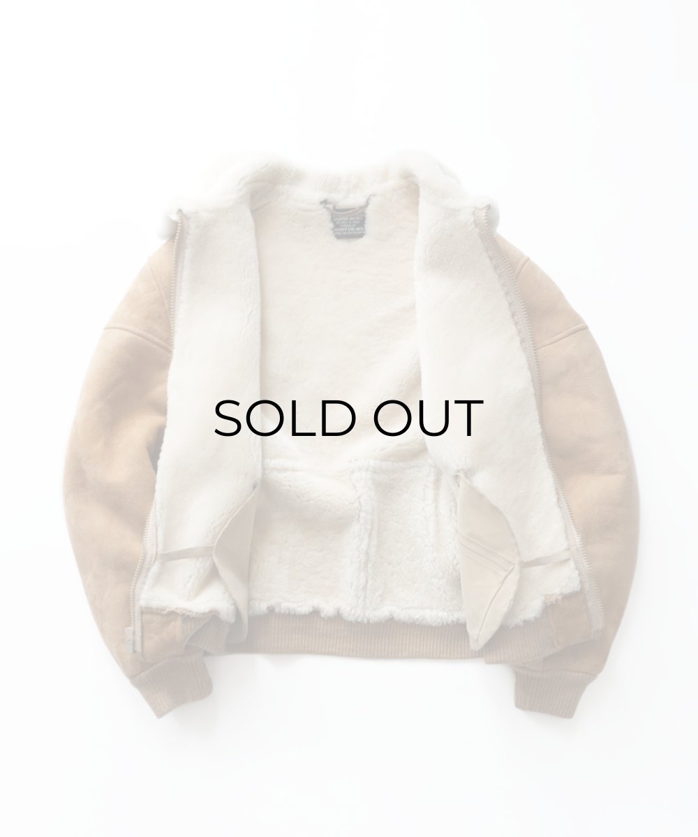 画像2: ARDNEY LTD. MFG MOUTON LEATHER AVIATOR JACKET style ZIP BLOUSON "MADE IN USA" (2)