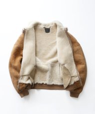 画像2: ARDNEY LTD. MFG MOUTON LEATHER AVIATOR JACKET style ZIP BLOUSON "MADE IN USA" (2)