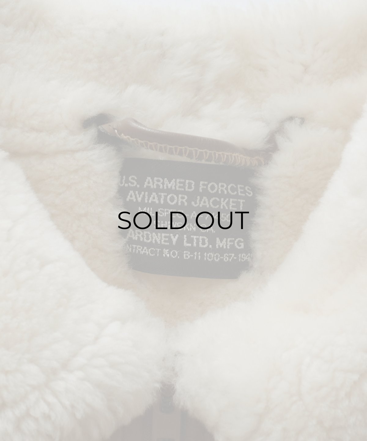 画像7: ARDNEY LTD. MFG MOUTON LEATHER AVIATOR JACKET style ZIP BLOUSON "MADE IN USA" (7)