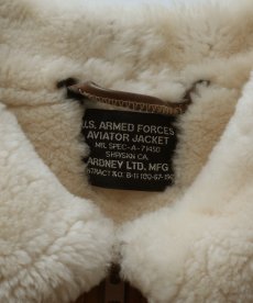画像7: ARDNEY LTD. MFG MOUTON LEATHER AVIATOR JACKET style ZIP BLOUSON "MADE IN USA" (7)