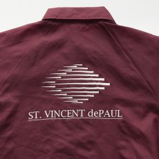 画像3: 〜90's Cardinal NYLON W-PRINT SNAP COACH JACKET "ST. VINCENT dePAUL" "MADE IN USA" (3)