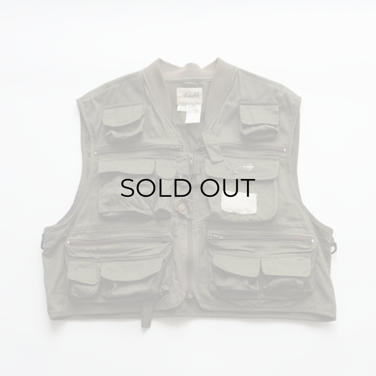 画像1: OLD Ausable COTTON TWILL FISHING VEST (1)