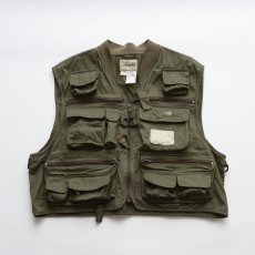 画像1: OLD Ausable COTTON TWILL FISHING VEST (1)