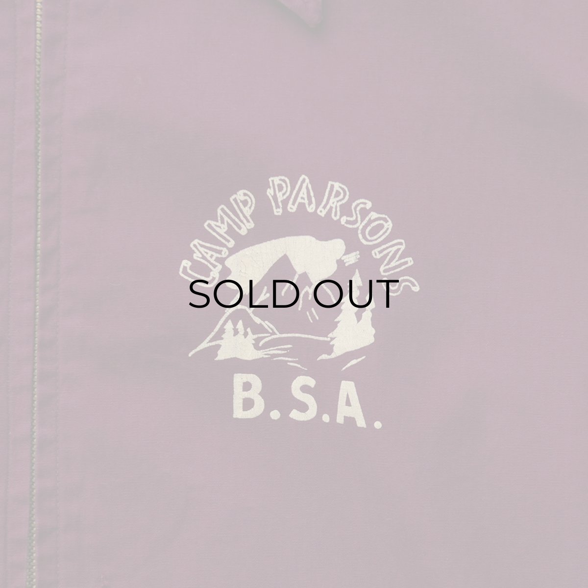 画像9: 〜60's Champion COTTON PRINT ZIP HARRINGTON JACKET "CAMP PARSONS BSA" (9)