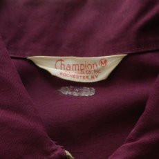 画像7: 〜60's Champion COTTON PRINT ZIP HARRINGTON JACKET "CAMP PARSONS BSA" (7)