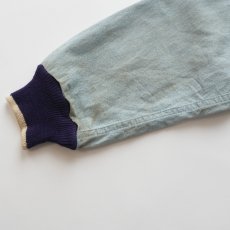 画像11: 〜60's UNKNOWN BRAND COTTON BLUE COVERT ZIP BLOUSON (11)