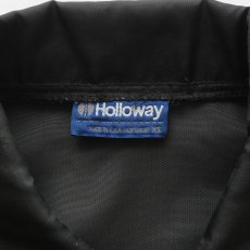 画像6: 80's Holloway BLACK NYLON W-PRINT SNAP COACH JACKET "Giants" "MADE IN USA" (6)