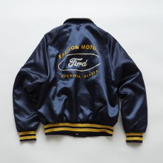 画像1: 〜80's ARISTO JAC NYLON BACK PRINT QUILTED LINED SNAP BLOUSON "Ford" "MADE IN USA" (1)