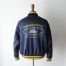 画像13: 〜80's ARISTO JAC NYLON BACK PRINT QUILTED LINED SNAP BLOUSON "Ford" "MADE IN USA" (13)