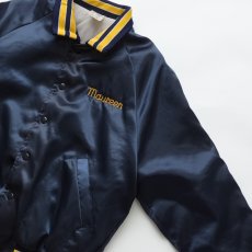 画像4: 〜80's ARISTO JAC NYLON BACK PRINT QUILTED LINED SNAP BLOUSON "Ford" "MADE IN USA" (4)
