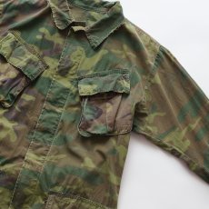 画像4: 69's US ARMY RIP-STOP COTTON POPLIN ERDL LEAF CAMOUFLAGE JUNGLE FATIGUE JACKET "5th MODEL" (4)